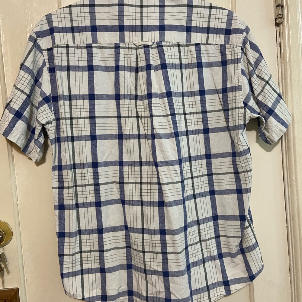 Pendleton Plaid Shirt Button Up Short Sleeve‎ 100% Cotton Men's Size Large - Picture 9 of 12